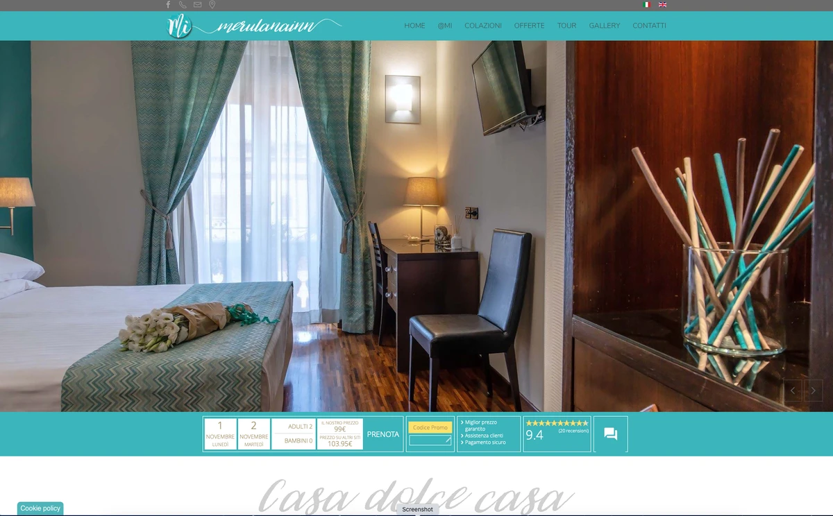 Case Study : sviluppo sito web albergo