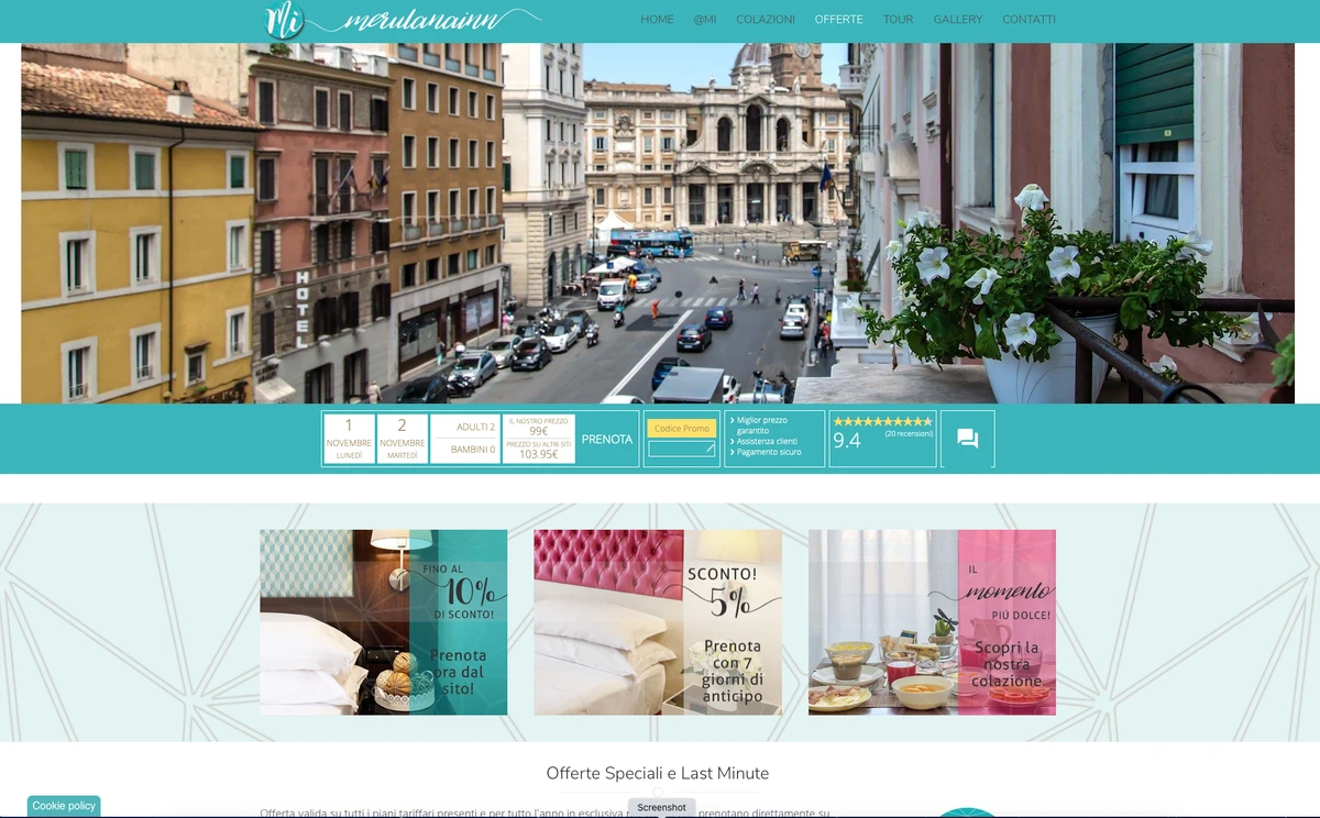 sito web albergo